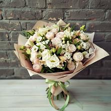 Букет цветов из:  Альстромерии, Розы и Хризантемы в Раздольном Ставропольского края