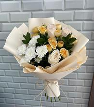 Букет цветов из:  Розы и Хризантемы в Раздольном Ставропольского края