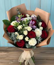 Букет цветов из:  Розы и Альстромерии в Раздольном Ставропольского края