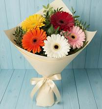 Букет цветов из:  Герберы в Раздольном Ставропольского края