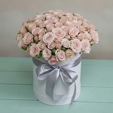 Цветочная композиция из Розы в шляпной коробке в Раздольном Ставропольского края