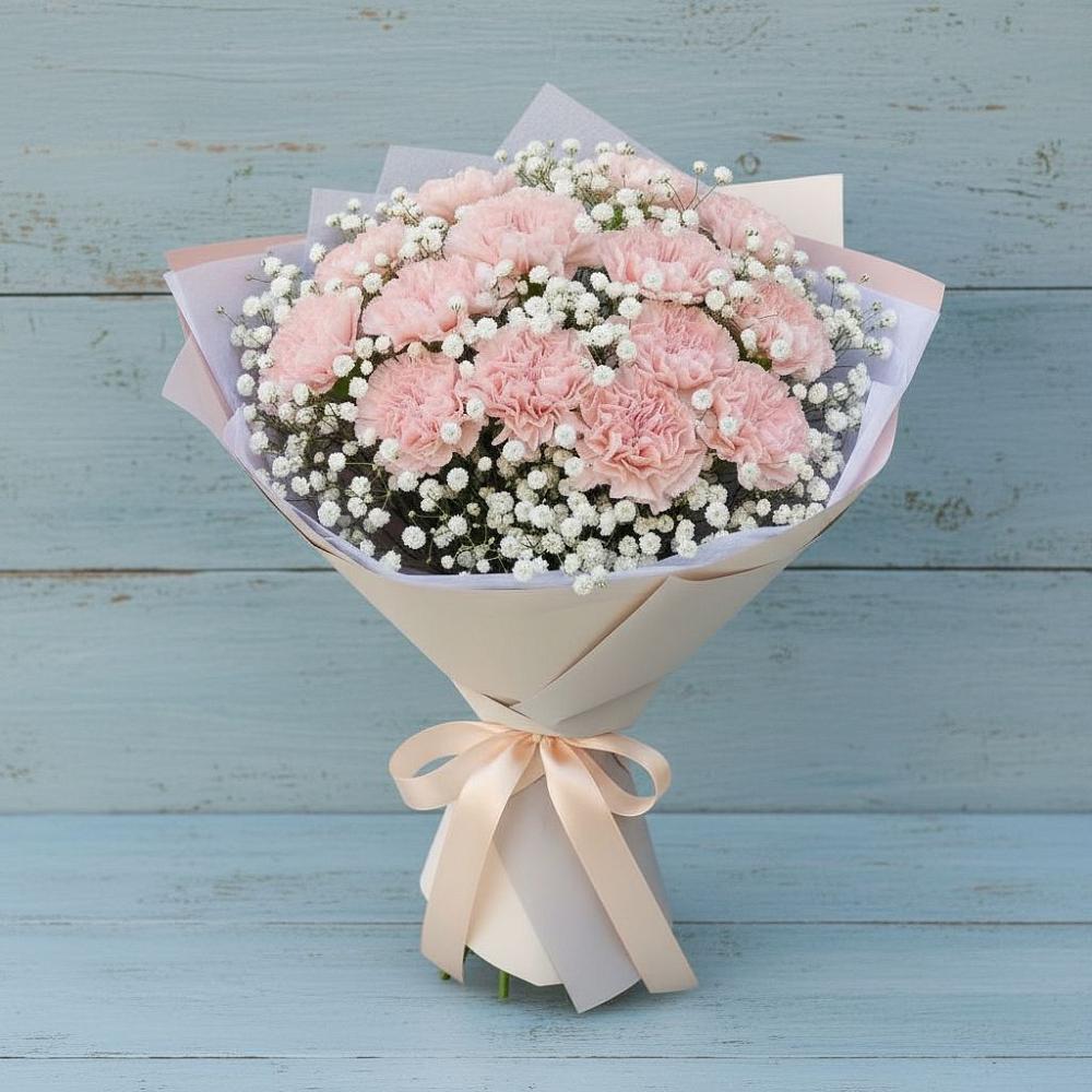 Букет цветов из: Гвоздики в Раздольном Ставропольского края