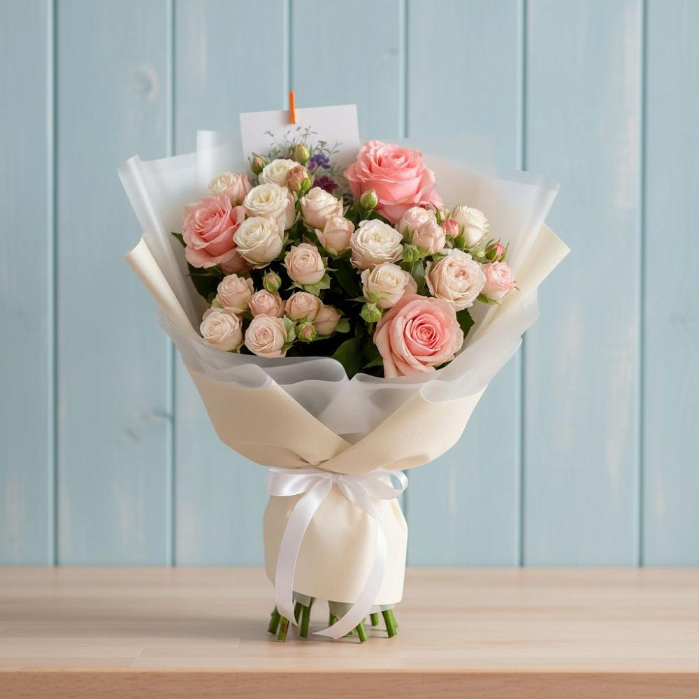 Букет цветов из: Розы в Раздольном Ставропольского края