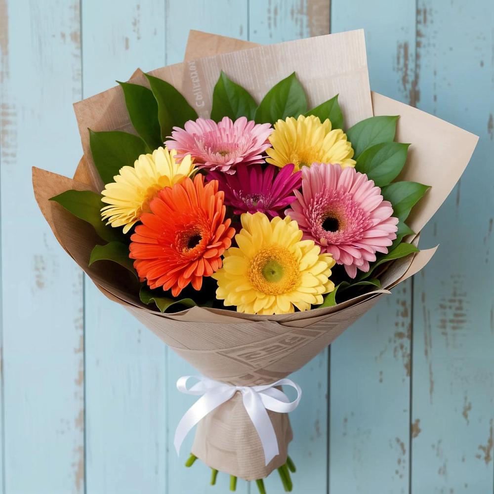 Букет цветов из: Герберы в Раздольном Ставропольского края