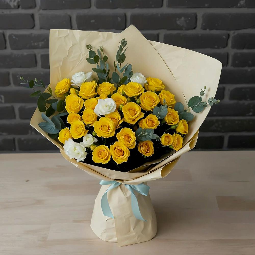 Букет цветов из: Розы в Раздольном Ставропольского края