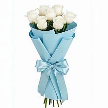 Букет 7 белых роз Проуд #REPLACE_PRED# Раздольном Ставропольского края