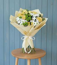 Букет цветов из:  Хризантемы и Розы в Раздольном Ставропольского края