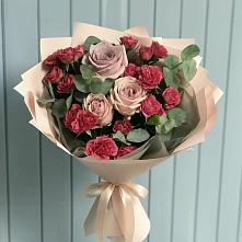 Букет цветов из:  Гвоздики и Розы в Раздольном Ставропольского края