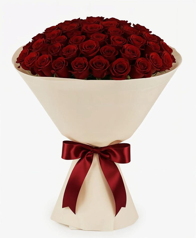 Букет 101 Бордовая роза Блэк Бакарра в Раздольном Ставропольского края