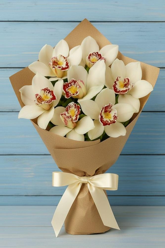 Букет цветов из: Орхидеи и Розы в Раздольном Ставропольского края