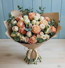 Букет цветов из:  Альстромерии и Розы в Раздольном Ставропольского края